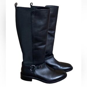 Johnston & Murphy black leather riding boots Size 8